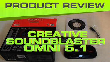 Creative Omni 5.1 Surround Blaster Unboxing Review - Good External Sound Card for Gamers