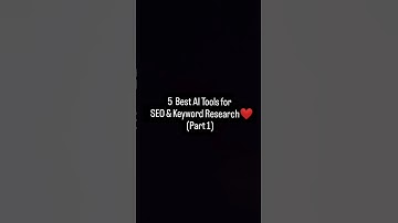 5 Best AI Tools for SEO & Keyword Research Part 1 #seo #keywords #keywordresearch #digitalmarketing