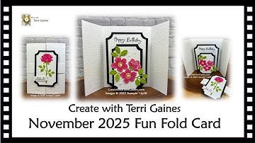 Create with Terri Gaines - November 2025 Fun Fold Project