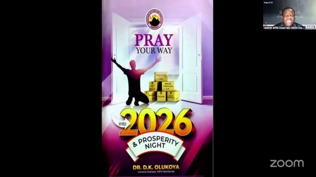 Quenching The Rage/ Prosperity Prayers || Jan. 24th - 25th, 2026 || MFM Essex, MD