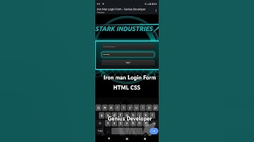 🤖Iron man Login form in html css #shorts #youtubeshorts #coding #html #css #programming