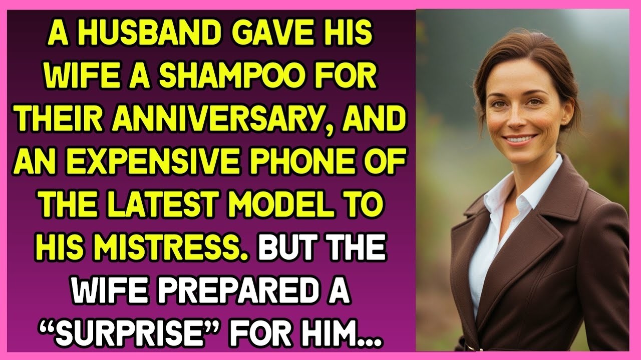 Husband presented his wife with a shampoo   his mistress with an expensive phone  Her revenge was