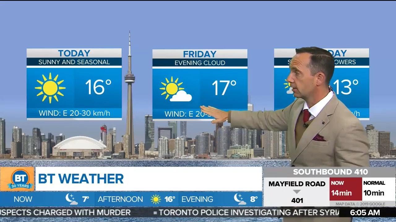 Sunshine for the next two days in the GTA