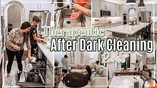 😌 THERAPEUTIC AFTER DARK CLEAN WITH ME 2023 :: Relaxing Night Time Cleaning Motivation & Routine