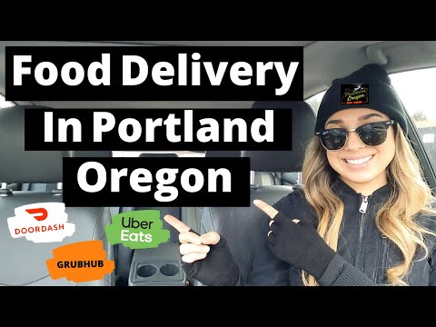 DoorDash, Uber Eats, GrubHub Multi App Driver Ride Along | Food Delivery In Downtown Portland, O