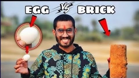 क्या एक अंडा ईंट को तोड़ सकता है ...Egg Vs Brick 🥚@MRINDIANHACKER  Challenge@mrindianhackervlogs