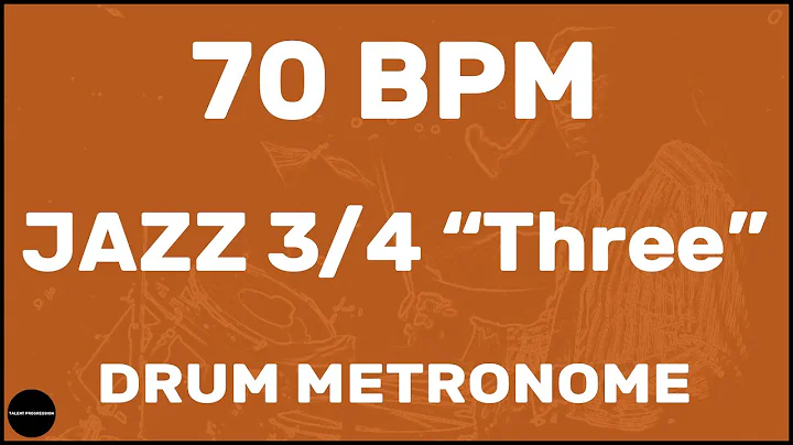Jazz 3/4 "Three" | Drum Metronome Loop | 70 BPM