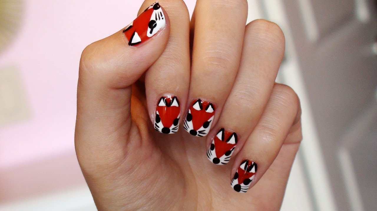 Geometric Fox Nail Art Acrylic Paint - wide 10