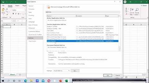 วิธีโหลดติดตั้ง Solver Add-in ในโปรแกรม Excel