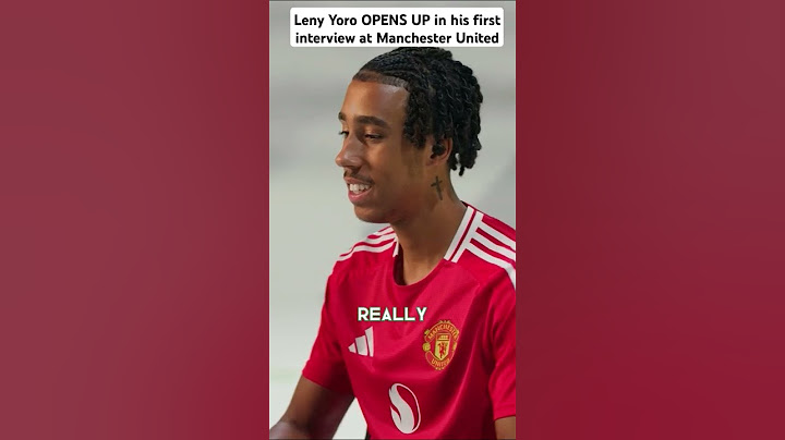 Leny Yoro OPENS UP in hisfirst interview at Manchester United #manchesterunited #yoro