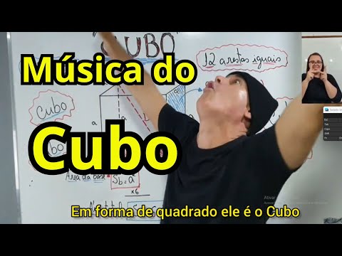 Cubo Música de Matemática Geometria Espacial / Prof Rodrigo titi.