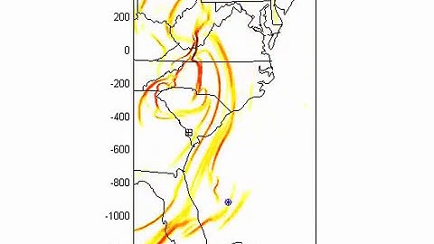 Sampled Air Parcels on Either Side of a Lagrangian Coherent Structure (LCS)  #shorts