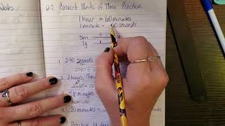 Envision Math 5th Hrade Converting Units of Time