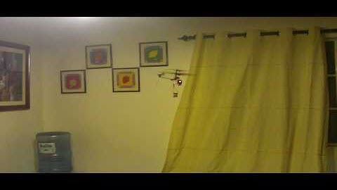 PicooZ :4 Channel 2.4Ghz Gyro-ed Tail : Full Aileron and Elevator Cyclics - Tail-in hover tests