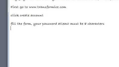 [TUTORIAL] HOW TO CREATE TRANSFORMICE ACCOUNT
