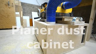 This video shows how you can make a small dust collection cabinet for dewalt planers. music by: David Cutter Music www.