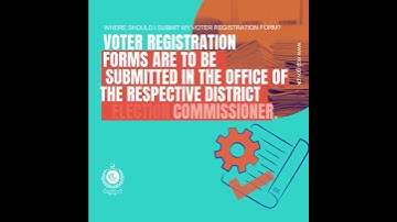 Where should I submit my voter registration form?