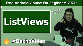 Android ListViews & Array Adapters | Android Tutorials in Hindi 13