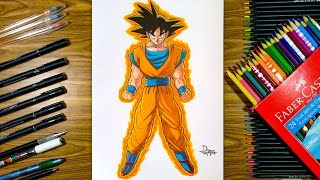 Como Desenhar o Goku Instinto Superior Completo ( Dragon Ball Super )  REFAZENDO TUTORIAL ANTIGO 