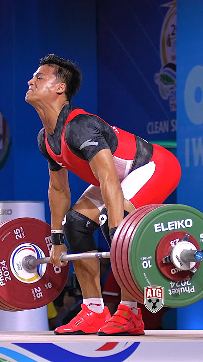 Rizki Juniansyah (73kg 🇮🇩) 201kg / 443lbs C&J Slow Motion! #weightlifting #cleanandjerk #slowmo