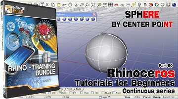 Modeling Solid Sphere by Center Point | Rhino Tutorials for beginners | Rhinoceros 3D | Part 50