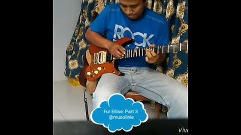 8 Finger / two handed tapping / Touch Style Guitar: Fur Elise Part 3 (stanley jordan)