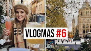 FIRST TIME SKATING AT NHM ICE RINK + MARYLEBONE VILLAGE | VLOGMAS #6