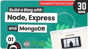Complete Blog Backend in 30 Minutes | Node Express MongoDB 2025