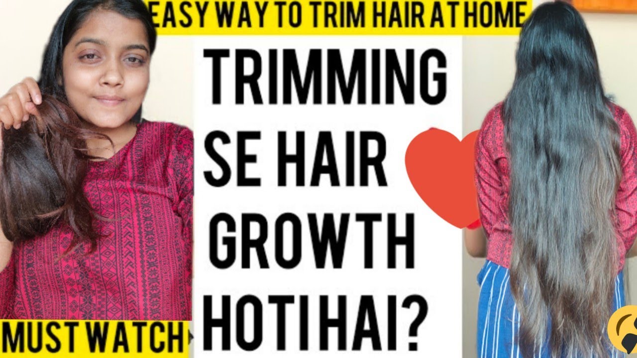 how to trim hair at home, hair tips YouTube