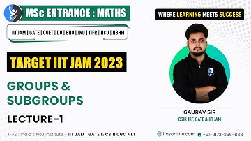 𝐆𝐫𝐨𝐮𝐩𝐬 & 𝐒𝐮𝐛𝐠𝐫𝐨𝐮𝐩𝐬 | 𝐆𝐫𝐨𝐮𝐩 𝐓𝐡𝐞𝐨𝐫𝐲 | 𝐈𝐈𝐓 𝐉𝐀𝐌 | 𝐋-𝟏 | 𝐈𝐅𝐀𝐒