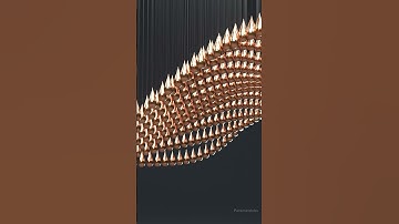 Kinetic Rain with Grasshopper #shorts