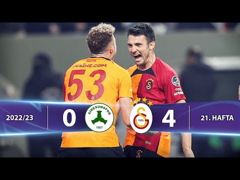 B. Giresunspor - Galatasaray (0-4) Highlights/Özet | Spor Toto Süper Lig - 2022/23