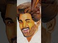 Allu Arjun hair style and color painting