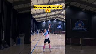 Badminton 🏸 power 🔋 💪 smash practice #shorts #short #Badminton #viral