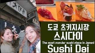 3시간 30분을 기다렸다! 도쿄 츠키지 시장 스시다이 ! Tokyo Tsukiji Market Sushi Dai