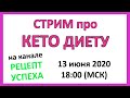 Стрим про КЕТО ДИЕТУ | Общение про кето питание.13.06.2020