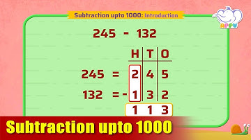 G2 - Module 3 - Introduction - Subtraction upto 1000 | Appu Series | Grade 2 Math Learning
