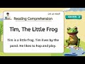 Reading Comprehension Quiz