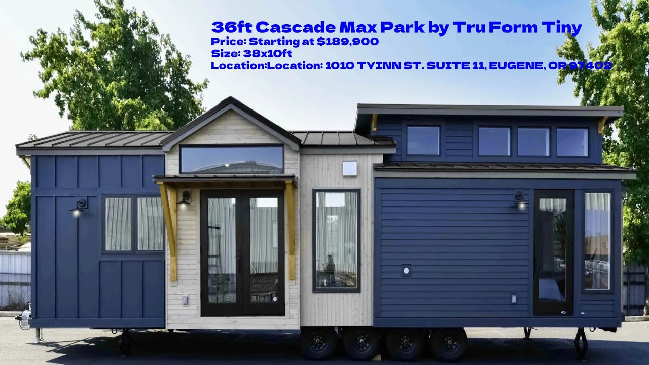 Tru Form Tiny's most popular 36ft Cascade Max Park model is extremely ...