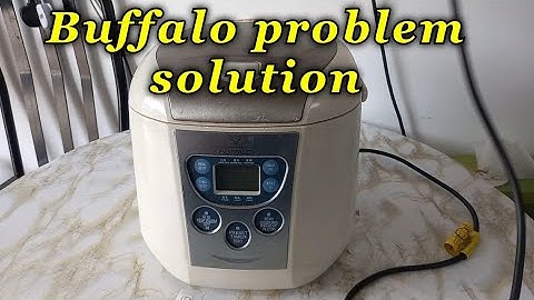 Buffalo smart rice cooker problem solution repair