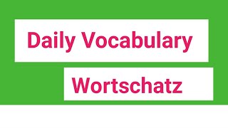 DEUTSCH WORTSCHATZ LERNEN | LEARN GERMAN VOCABULARY | screenshot 2