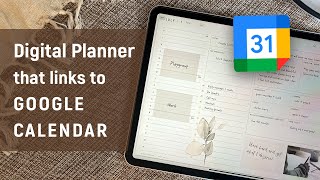 Link Digital Planner to Google Calendar | iOS GoodNotes, Notability & Android note-taking apps screenshot 3