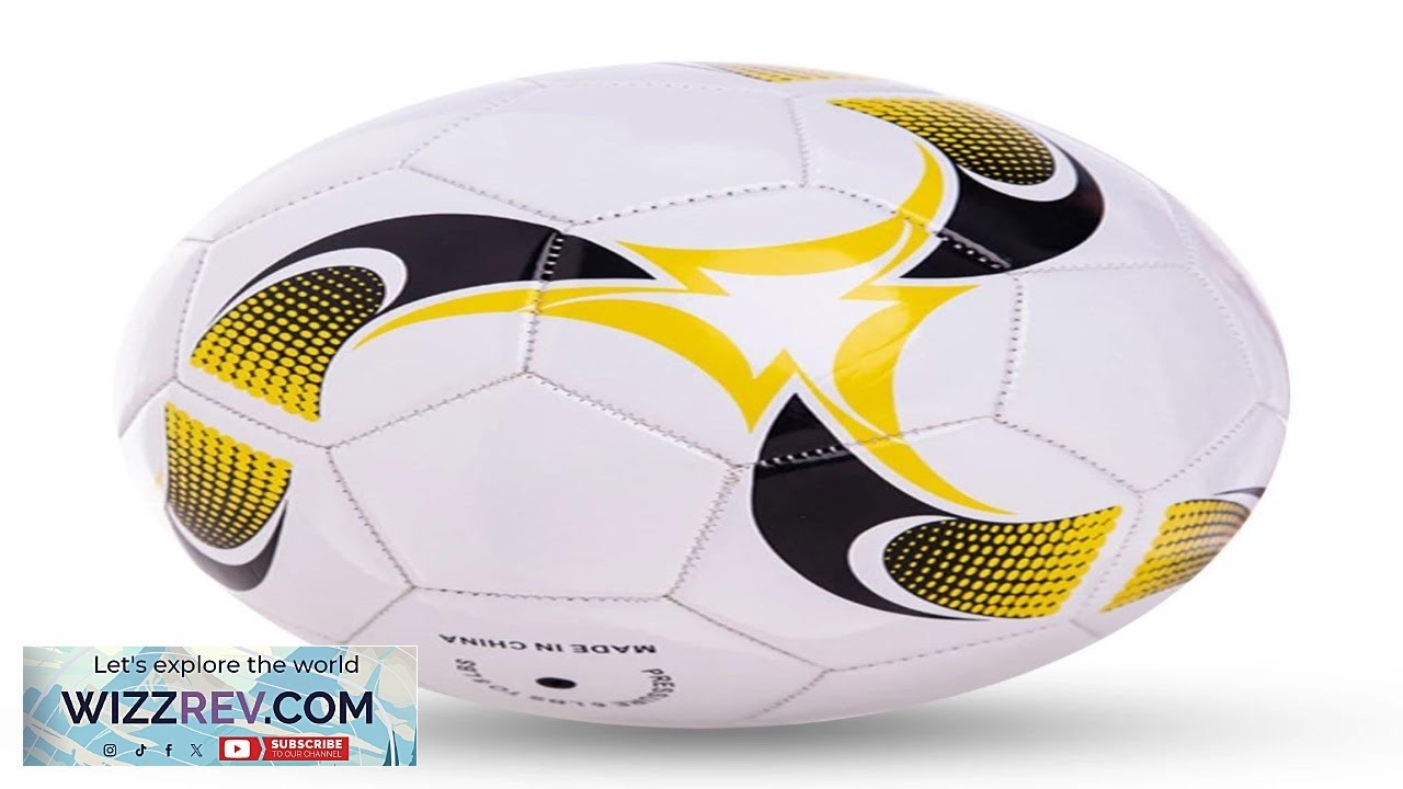 Size 5 Football Leather Training Practice Stadium Soccer Learning Professional Match Review