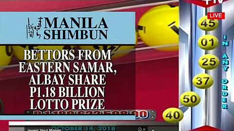 Bettors from Eastern Samar, Albay share P1.18 billion lotto prize