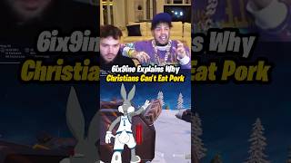 6ix9ine Messed Up after Realizing Christians ALSO Can't Eat Pork 😳 #shorts #muslim #christian
