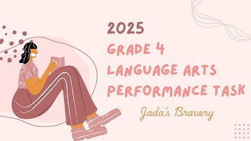 2025 PEP Grade 4 Language Arts Performance Task