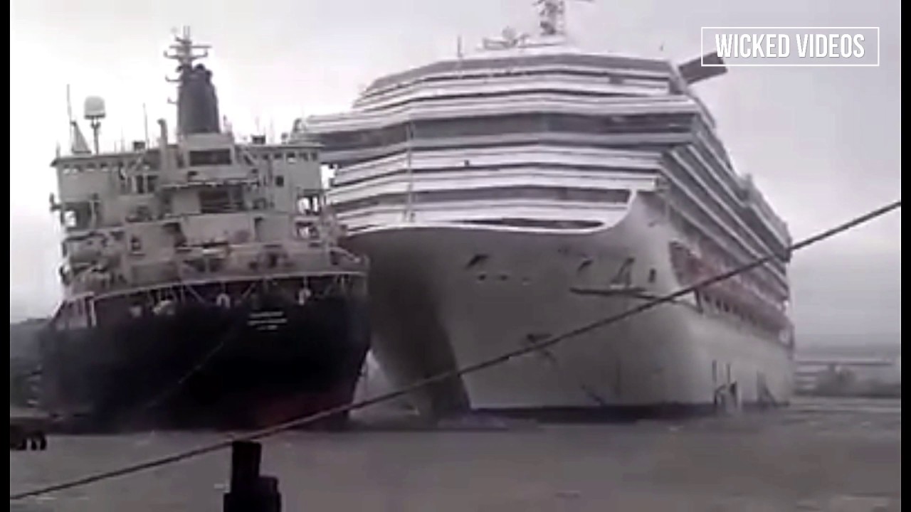 big cruise ship crash