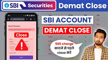 Sbi security account kaise band kare? Close sbi demat account