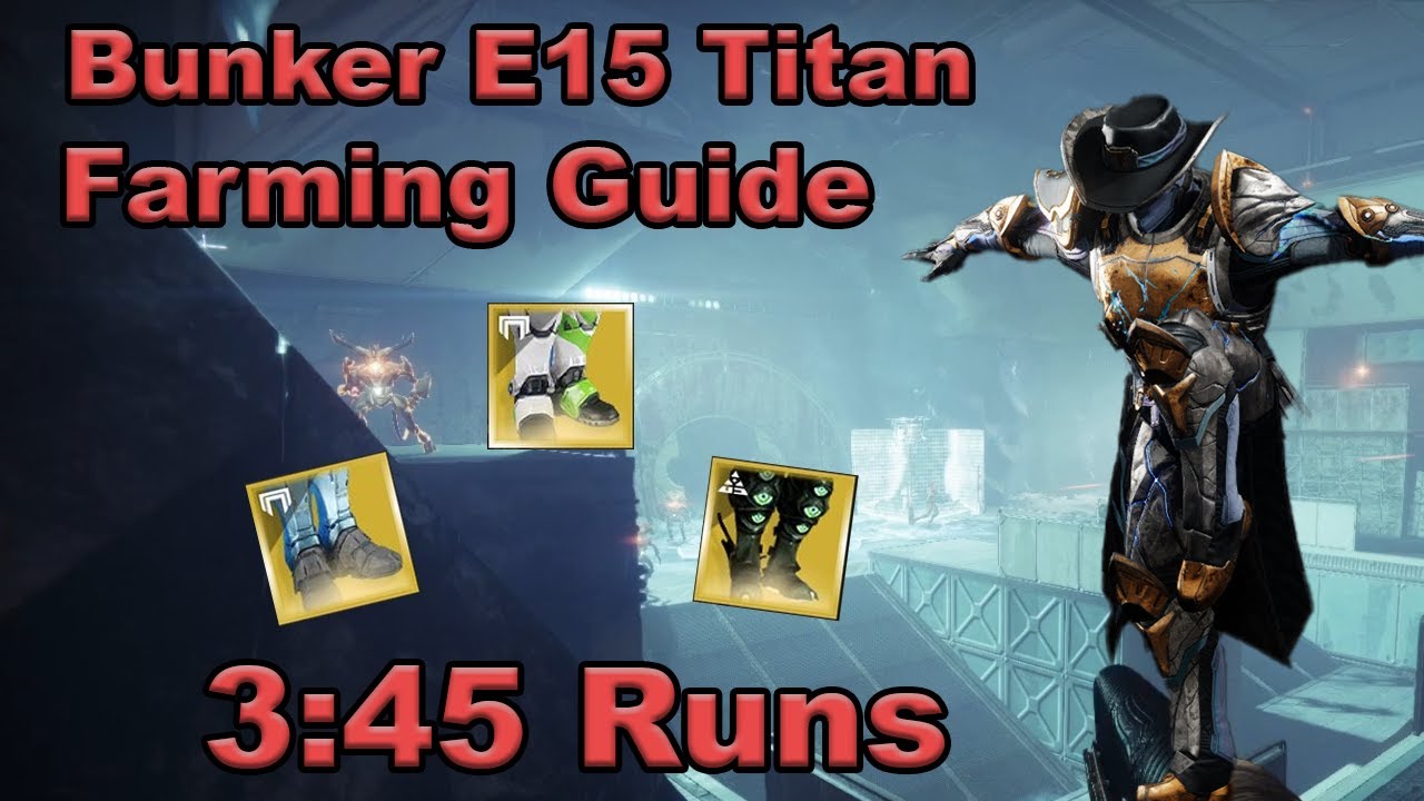 Destiny 2 - Bunker E15 (Titan) Legend Lost Sector Farming Guide - Fast and Easy