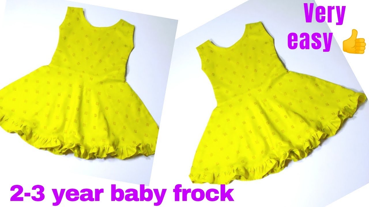 umbrella frock cutting and stitching/baby frock design YouTube